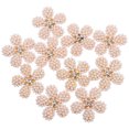 thumbnail image 2 of 10 piezas de adornos para el cabello con forma de flor de perla, accesorios para manualidades, suministros para ropa., 2 of 5