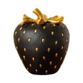 thumbnail image 1 of Figura de fruta de fresa Estatua de fresa Decoración Adorno de regalo versátil Oro negro, 1 of 9