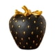 thumbnail image 1 of Figura de fruta de fresa Modelo de fruta Decoración Exhibición Estatua de fresa para Oro negro, 1 of 9