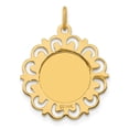 thumbnail image 3 of Auriga 14K Yellow Gold Polished/Satin Spanish 1st Communion Medal Hollow Pendant, 3 of 6