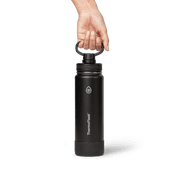 ThermoFlask Classics Insulated Stainless Steel Water Bottle with Leakproof Spout Lid, 24 oz, Black