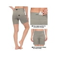 thumbnail image 6 of Dasawamedh Women's 5 Inch High Waisted Shorts Pockets Yoga Running Workout Gym Athletic Sage Heather XS, 6 of 7
