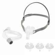 Nasal Pillow Tube Ease Fit PMI For CPAP, 360° Elbow, CPAP Mask, 3 Size Nasal Pillow Included
