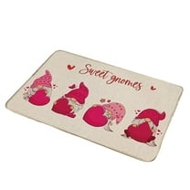 Kedshhgu Valentines Day Door Mat Valentines Welcome Mats Outdoor For Front Door Valentine Gnomes Love Hearts Gifts Non Slip Doormat Indoor Entryway Floor Rug For Outsi