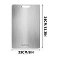 thumbnail image 5 of AYktou Titanium Cutting Boards Food Grade 316 Stainless Steel Cutting Board with Hanging Hole,Kitchen Essentials Chopping Board for Meat Vegetables Fruit,Dishwasher Safe(Thickness: 1.7 mm), 5 of 5