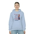 thumbnail image 5 of Old Hippies don't die they just fade into crazy grandmas. Unisex Heavy Blend Hooded Sweatshirt, 5 of 9