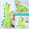 thumbnail image 4 of Mameluco unisex TONWHAR con forma de animal bebé con capucha, de franela, 4-5T, 4 of 8