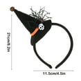 thumbnail image 3 of Mauxuk Halloween Witch Headband - Spooky Hair Accessory with Skull & Veil for Party, Themed Photography, Comfortable & Non-Slip, 3 of 6