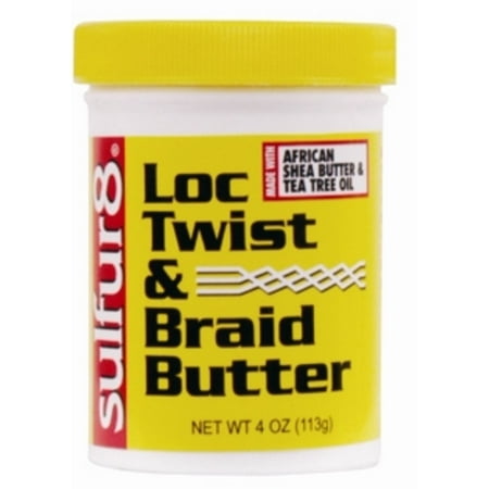 Sulfur8  Loc Twist & Braid Butter, 4 oz (Best Yarn For Hair Braiding)