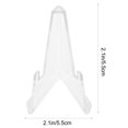 thumbnail image 2 of ROSENICE 10Pack Mini Stand Acrylic Badge Display Stands Triangle Shape for Coins Business Counters Office Organization, 2 of 8