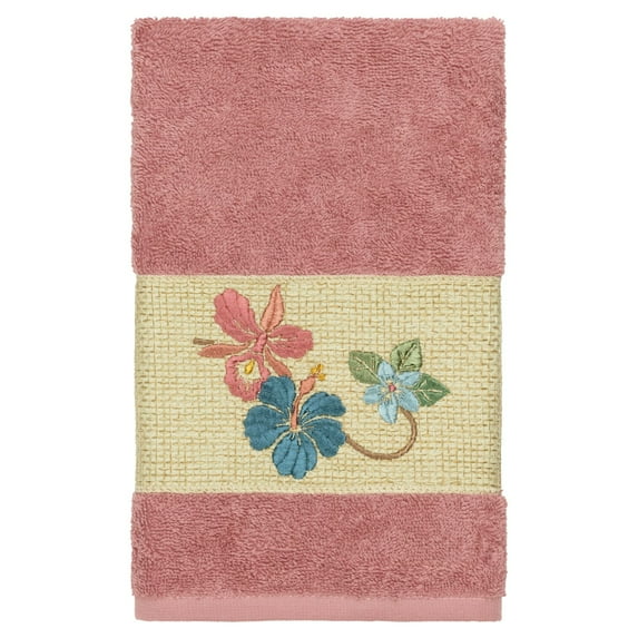 Linum Home Textiles Caroline Embellished Turkish Cotton Hand Towel