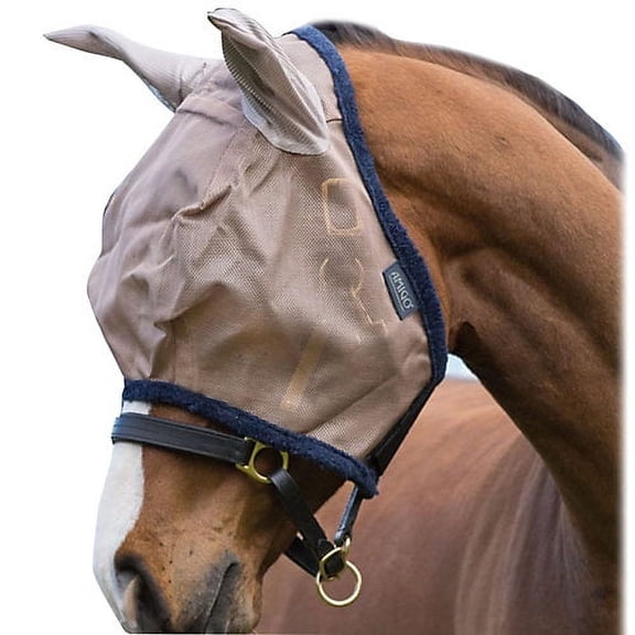 Amigo Fly Mask with Ears Horse Bronze/Navy