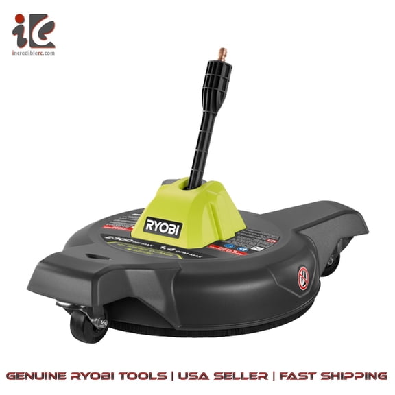 RYOBI  12 in. 3100 PSI Electric Pressure Washer Surface Cleaner W/ Caster Wheels