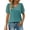 Blue, variant on Eternatastic Womens Summer Tops V Neck T Shirts Swiss Dot Puff Sleeve Tops Loose Casual Tshirts Casual Fashion Blouses S-2XL