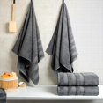 thumbnail image 2 of Toallas de baño de lino americano suave Salem, juego de 4 unidades, 69x137 cm, 600 GSM, 2 of 9