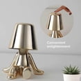 thumbnail image 3 of Creative Table Lamp Touch Lamp, Cute Golden Man LED Desk Lamp, 3 Brightness Level Thinker Night Light for Bedroom Office Kids Living Room Bedside Tabl, 3 of 4