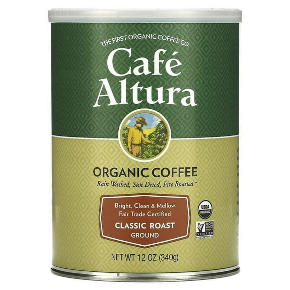 Cafe Altura, Organic Coffee, Ground, Classic Roast, 12 oz (340 g)