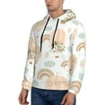 thumbnail image 3 of Bingfone Air Balloon And Flower Men'S Drawstring Hoodie Long Sleeve Pocket Sweatshirts-Medium, 3 of 9