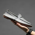thumbnail image 3 of Men's Casual Loafers Slip On Leather Shoes Lightweight Driving Shoes Moccasins Classic Penny Loafer Flats Boat Shoes, 3 of 10