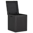 thumbnail image 2 of vidaXL Garden Storage Box 90L Black PP Rattan, 2 of 5