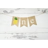 Pineapple One Banner for Summer First Birthday Party Decor