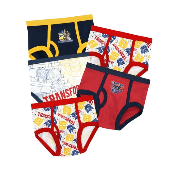 Transformers Boys Underwear 5 Pack Sizes 3-10