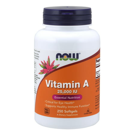 NOW Supplements, Vitamin A (Fish Liver Oil) 25,000 IU, 250