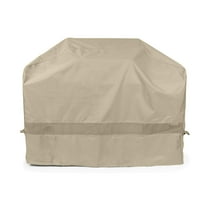 Covermates Elite Grill Cover – All-Weather Heavy Duty Outdoor BBQ Cover with Water-Resistant 300D Polyester, Adjustable Drawcord & Buckle Straps, Mesh Vent, UV-Resistant Protection, 66 Inch, Khaki