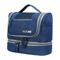 thumbnail image 3 of Hanging Toiletry Bag, Travel Organizer, Cosmetic Bag And Detachable Makeup Pouch Blue, 3 of 8