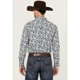 thumbnail image 4 of Gibson Trading Co Men's Pop Paisley Print Long Sleeve Button-Down Western Shirt - GMSU24W34-GY Medium, 4 of 4