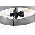 thumbnail image 6 of Nuvo Lighting Altos 5 Light Large Pendant - Gray and Matte Black Finish, 6 of 14