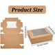 thumbnail image 2 of 20 cajas de cartón para repostería, 20,3 x 15 x 6,35 cm / 7,99 x 5,91 x 2,5 pulgadas, con ventana transparente, ideales para tartas, pasteles, galletas y otros productos de repostería., 2 of 7