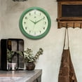 thumbnail image 2 of Infinity Instruments Retro Round Green Wall Clock, 15", 2 of 7