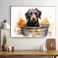 thumbnail image 3 of Briard Dog Canvas Bathroom Décor - Unique Bath Wall Decor - Modern Canvas Bathroom Wall Art - Room Decor - Bathroom Decorations - Restroom Sign - Wall decor living room, 3 of 4