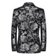thumbnail image 5 of Traje casual de un solo botón para hombre, vestido de novia para novio joven, traje estampado de discoteca, top para hombre, 5 of 5