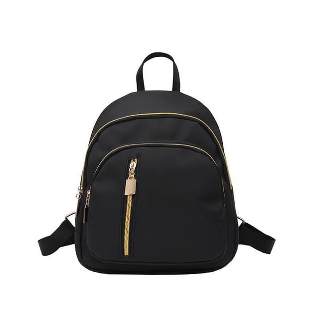 Mini mochila de nailon para mujer, mochila impermeable con cremallera de gran capacidad, mochilas de viaje para mujer