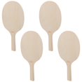thumbnail image 1 of SUTENGDA 4 Pieces Paddle Wooden Tennis Racquet Badminton Racket, 1 of 8