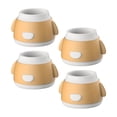 thumbnail image 3 of 4 fundas para patas de silla que evitan arañazos y son antideslizantes para suelos exteriores. Amarillo, 3 of 9