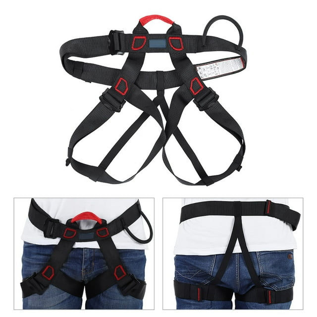 Ceinture d'Escalade, Ceinture de Sécurité Demi-Corps Sangle de Sécurité Ceinture de Rappel Utilisation Pratique