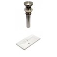 thumbnail image 1 of American Imaginations 31.73-in. W 1 Hole Ceramic Top Set In White Color - Overflow Drain Incl. AI-30896, 1 of 8