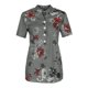 thumbnail image 5 of ICHUANYI Clearance Fashion Woman Causal V-Neck Printing Blouse Short Sleeve T-Shirt Summer Button Pockets Tops(Gray, XXL) ICHUANYI WER2023080913093, 5 of 6