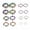 Multicolor, variant on 1 PCS Stainless Steel Ear Nose Piercing Lip Bar Hoop Tragus Rings Body Jewelry-Gold-10.0*16+12