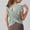 Army Green, variant on Open Back Slub Workout T Shirt for Woman, Ultra-Light Sheer Quick Dry Athletic Tee Yoga Running Layering Tops