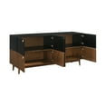 thumbnail image 6 of Armen Living Amigo 4-Door Modern Veneer and Wood Buffet in Brown/Black, 6 of 6