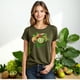 thumbnail image 3 of Playera Blusa De KIWI – Estilo Tropical que Te Llena de Vida Ropa Para Mujer Color Verde Oliva Talla Extra Grande Marca Emil SaEs, 3 of 4