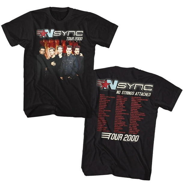 American Classics NSYNC 2000 Tour Black Adult TShirt