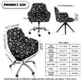 thumbnail image 7 of Xoenoiee Moon Star Print Stretch Curved Back Dining Chair Covers with Armrest, Accent Dining Chairs Covers Slipcovers with Arms, Swivel Armchair Cover Protector, Vanity Bar Stool Seat Covers, 7 of 7