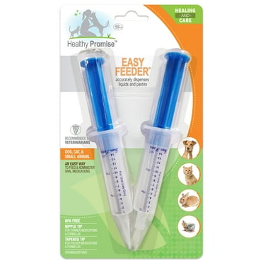 Four Paws Healing Remedies Easy Feeder Hand Syringe for Dogs, Cats & Other Small Animals