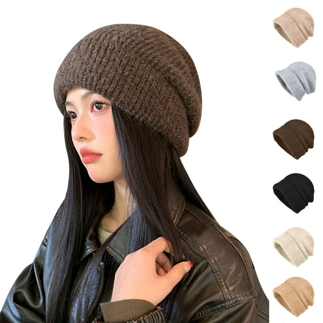 Sentmoon Tuques d'Hiver pour Femmes Bonnet d'Hiver Mode d'Hiver pour Femmes Bonnet Tricoté Bonnet Chaud Cache-Oreilles Bonnet Froid en Laine pour la Randonnée