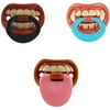 Billy Bob Baby Pacifier, 3 Pack (Little Vampire, Thumb Sucker, & Baby With Attitude)